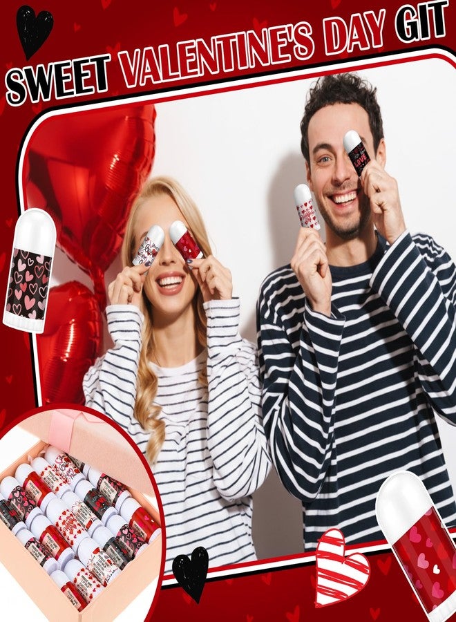 Swiffen 50 Pack Valentine's Mini Lip Balms Gifts Bulk for Women Galentine's Day Party Supplies Basket Stuffers Heart Moisturizing Lip Balm Gifts for Her Teachers Staff Coworkers (Love) - Image 5